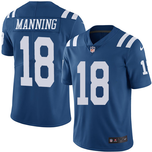 Indianapolis Colts 18 Limited Peyton Manning Royal Blue Nike NFL Youth JerseyVapor Untouchable jerseys